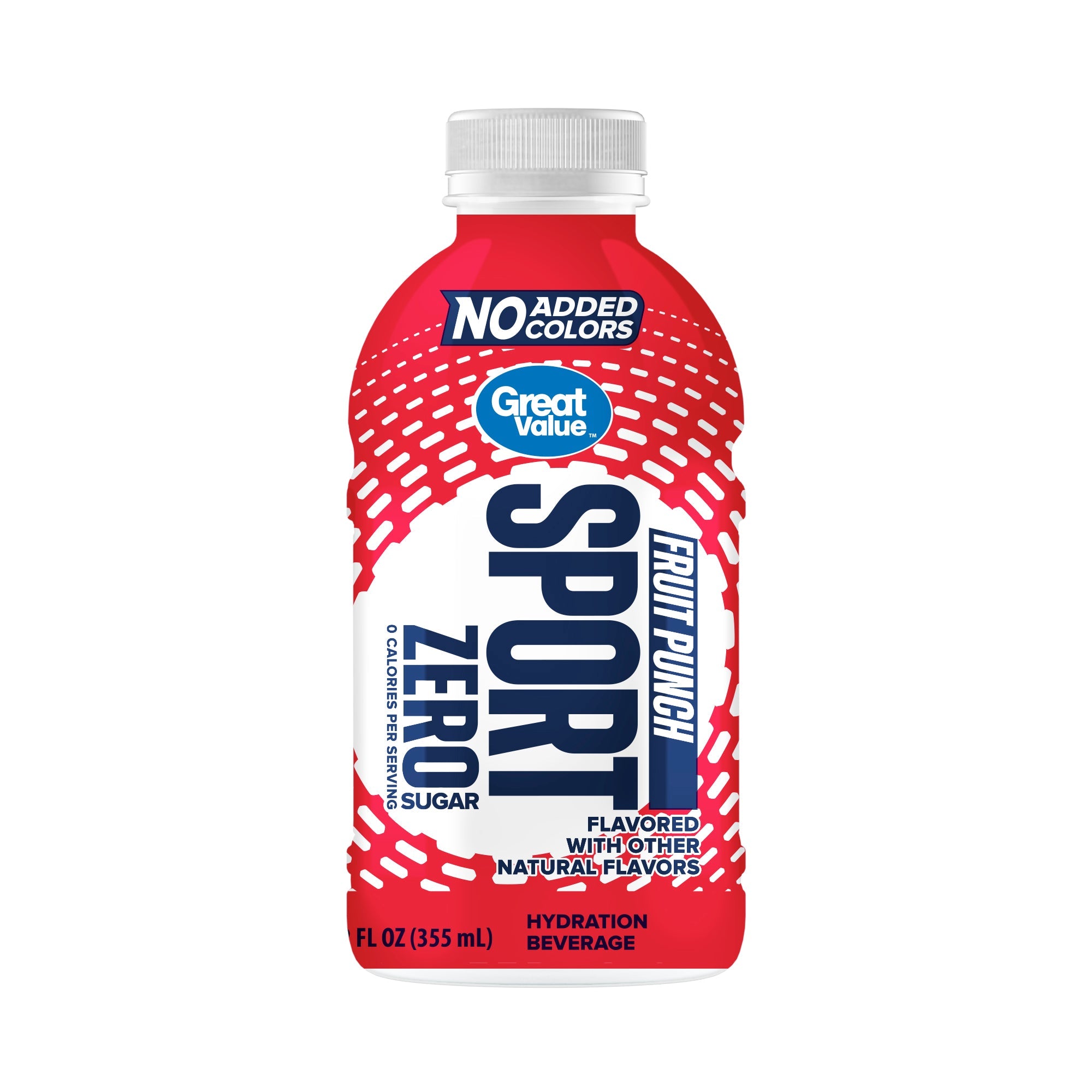 Great Value 12 fl oz 18 Pack Zero Sports Drink - Variety Pack with No Added Colors