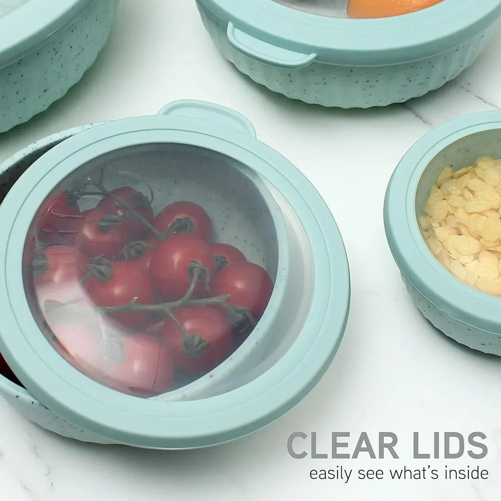 COOK WITH COLOR Meal Prep Containers Wide Mixing Bowls Food Storage Containers with Lid - USA MEGA SHOP