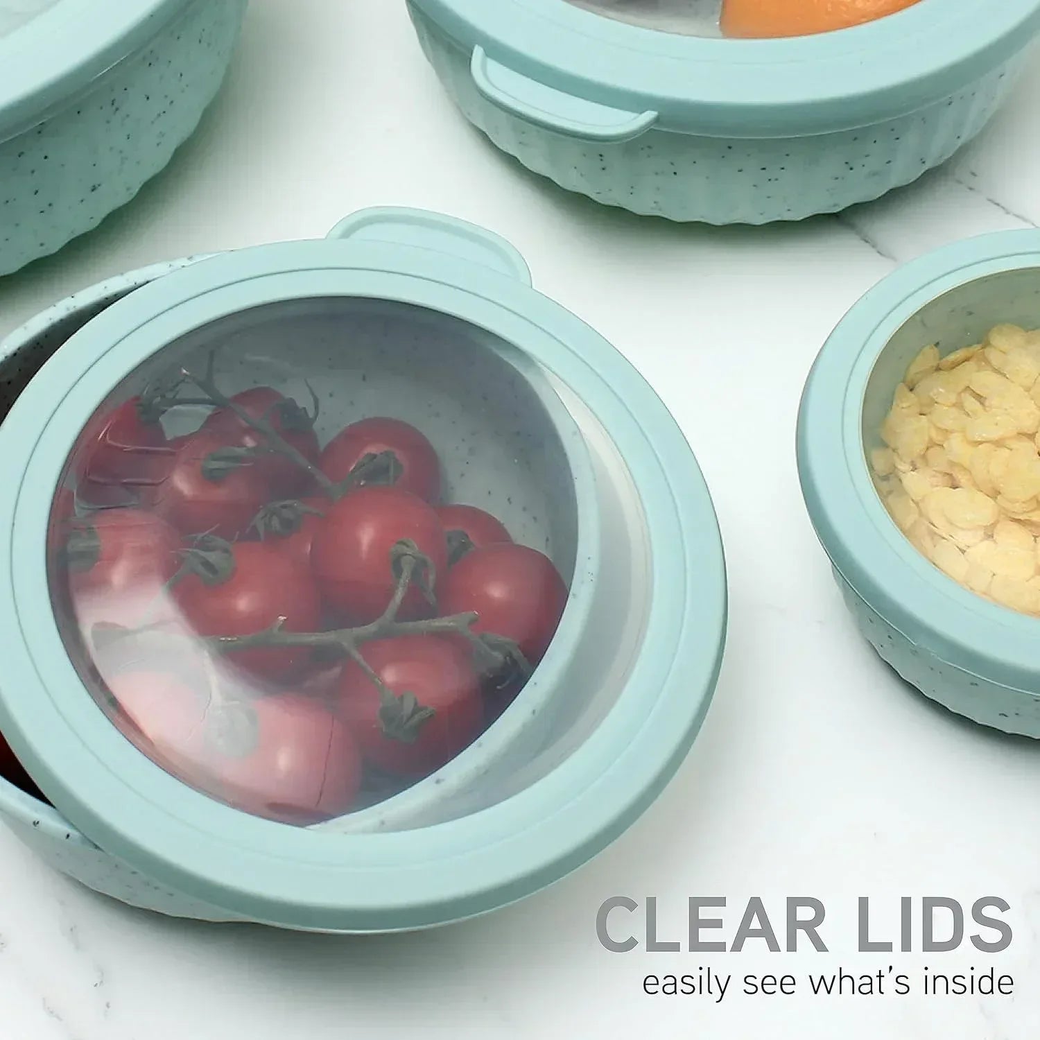 COOK WITH COLOR Meal Prep Containers Wide Mixing Bowls Food Storage Containers with Lid