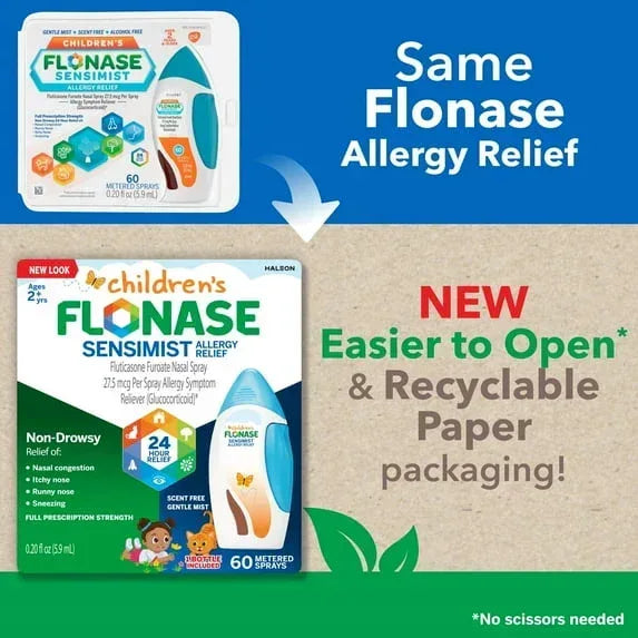 Flonase Sensimist Allergy Relief Nasal Spray, Non-Drowsy, 60 Sprays