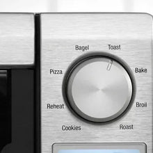 Toaster oven mode dial with settings Bagel, Toast, Pizza, Reheat, Cookies, Bake