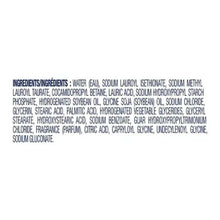 Dove body wash ingredient list panel