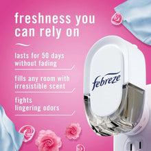 Febreze Plug air freshener refill device with scent control outlet module