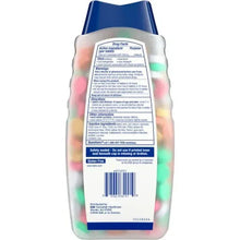 TUMS Smoothies antacid chewable tablets bottle, blue back label with directions