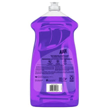 Ajax Ultra liquid dish soap bottle, purple back label view