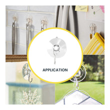 Large clear suction cup hook shown for application on a smooth surface