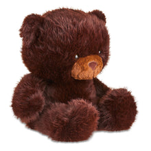 Jumbo plush bear with brown snout, side pose, and rounded fuzzy paw pads