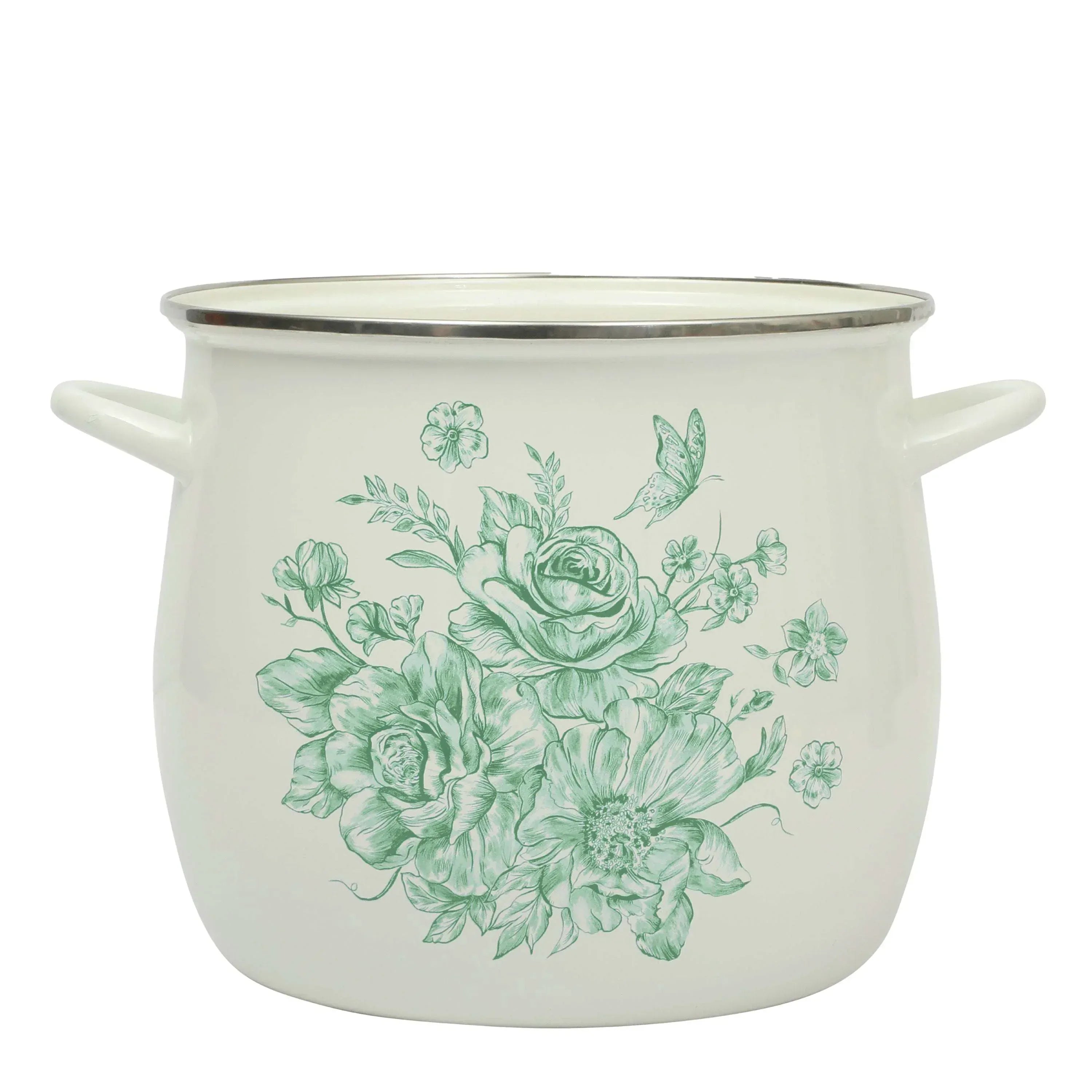 The Pioneer Woman Agatha 12-Quart Enamel on Steel Stock Pot