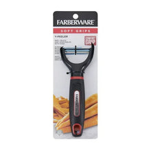 Farberware Soft Grips Y-peeler blister pack with black handle