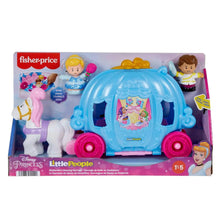 Boxed dancing carriage playset with horse and character figures, blue dome and pink base