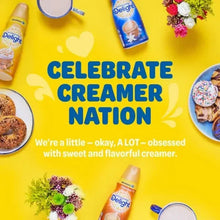 Creamer box graphic reading “CELEBRATE CREAMER NATION” with creamer packets