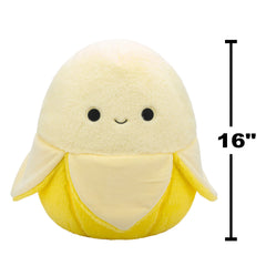 Squishmallows FuzzAMallow Official 16 inch Junie the Yellow Banana - Child's Ultra Soft Stuffed Plush Toy - USA MEGA SHOP