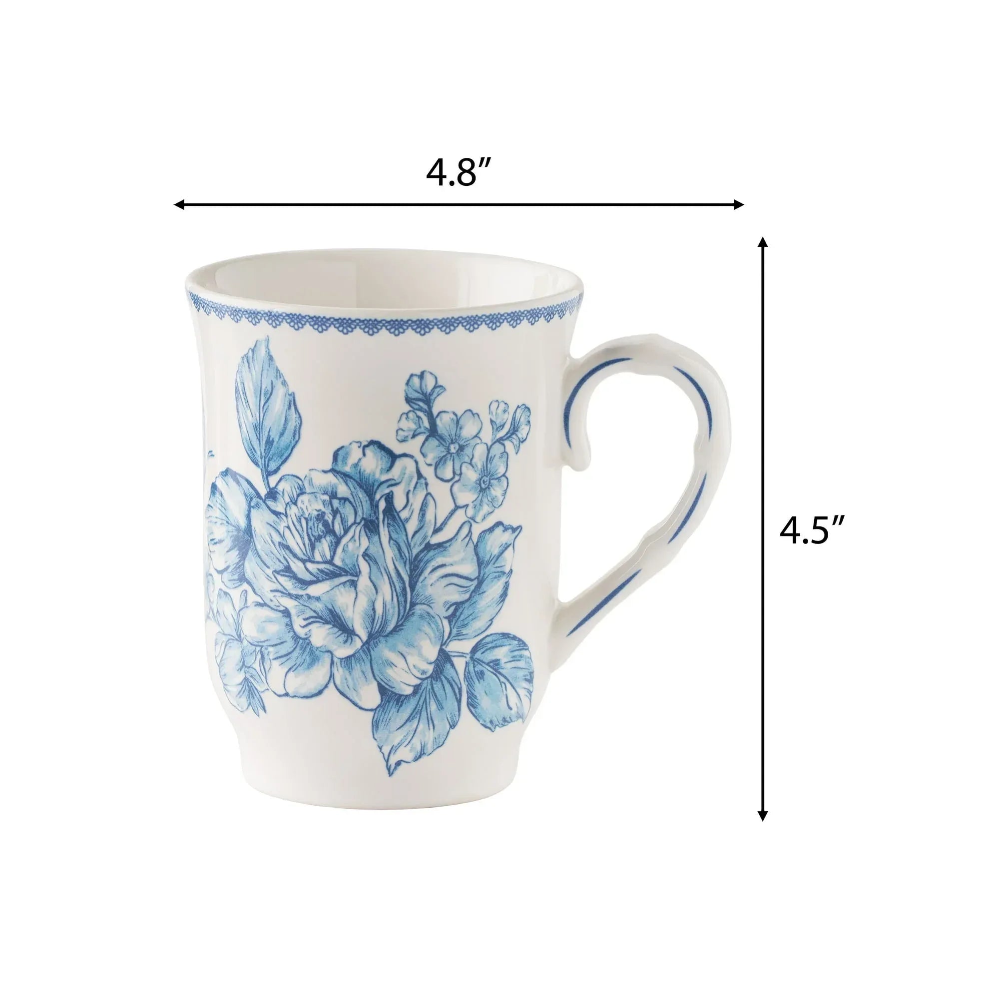 The Pioneer Woman Agatha 12 oz Blue Stoneware Mug