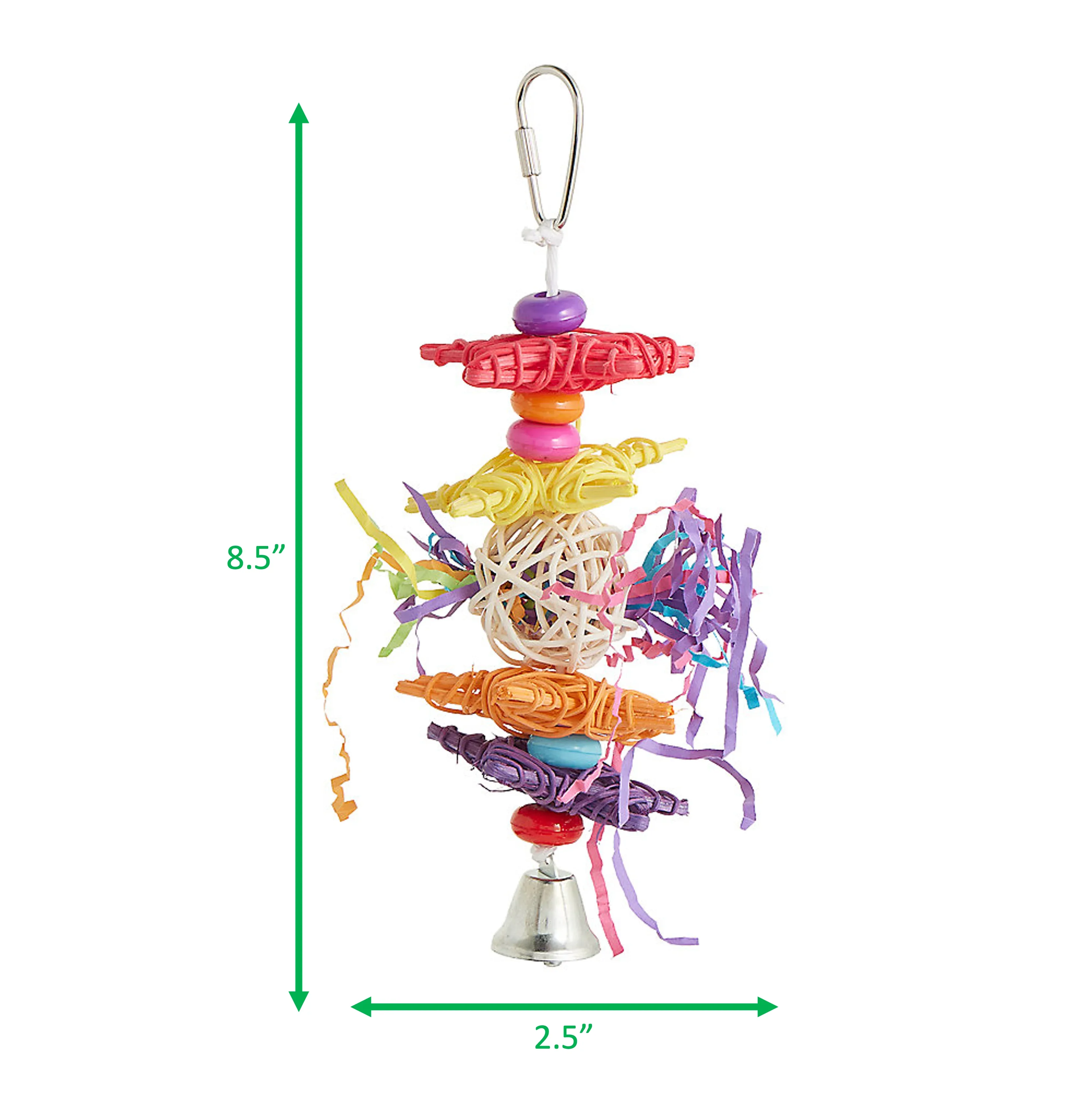 Happy Beaks Crinkle Crinkle Little Star Bird Toy - USA MEGA SHOP