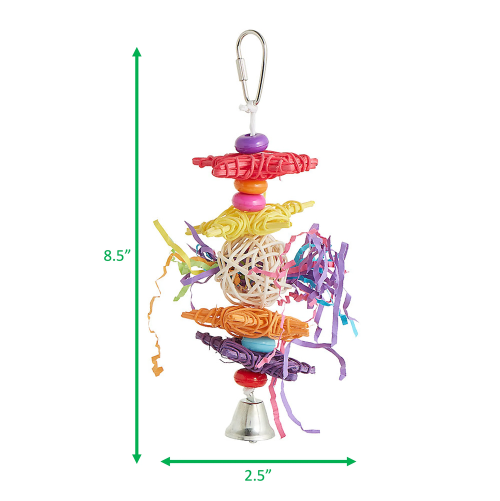 Happy Beaks Crinkle Crinkle Little Star Bird Toy - USA MEGA SHOP