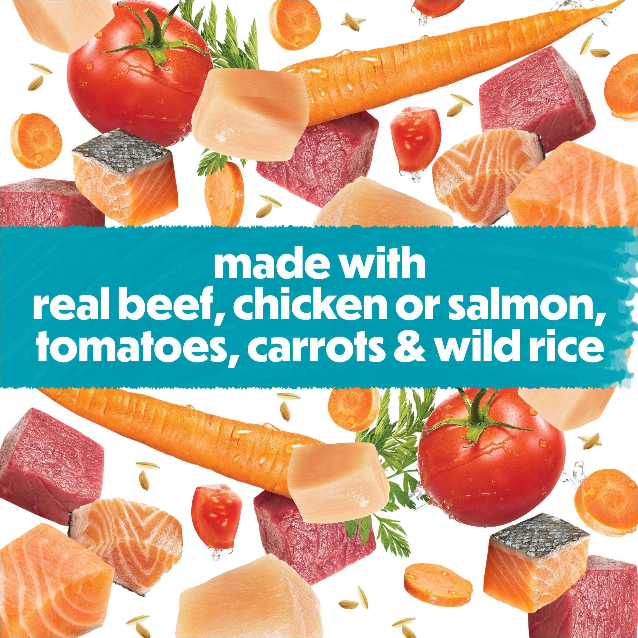 Purina Beneful Small Breed Wet Dog Food Variety Pack, IncrediBites With Real Beef, Chicken and Salmon