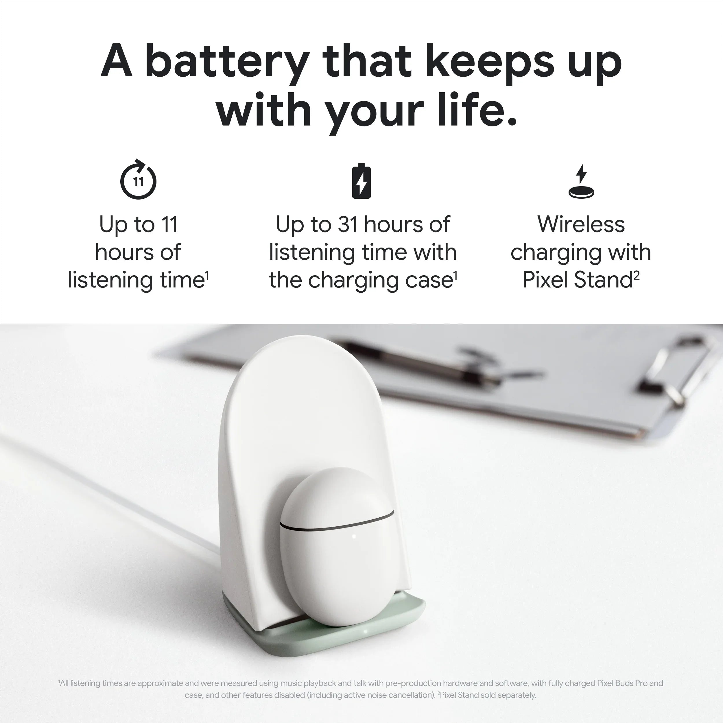 Google GA05191-US Pixel Buds Pro True Wireless Noise Cancelling Earbuds, Bay