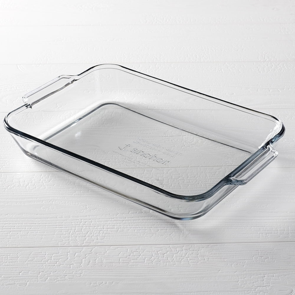 Anchor Hocking Oven Basics Tempered Clear Glass Rectangular Baking 5 Quart Dish