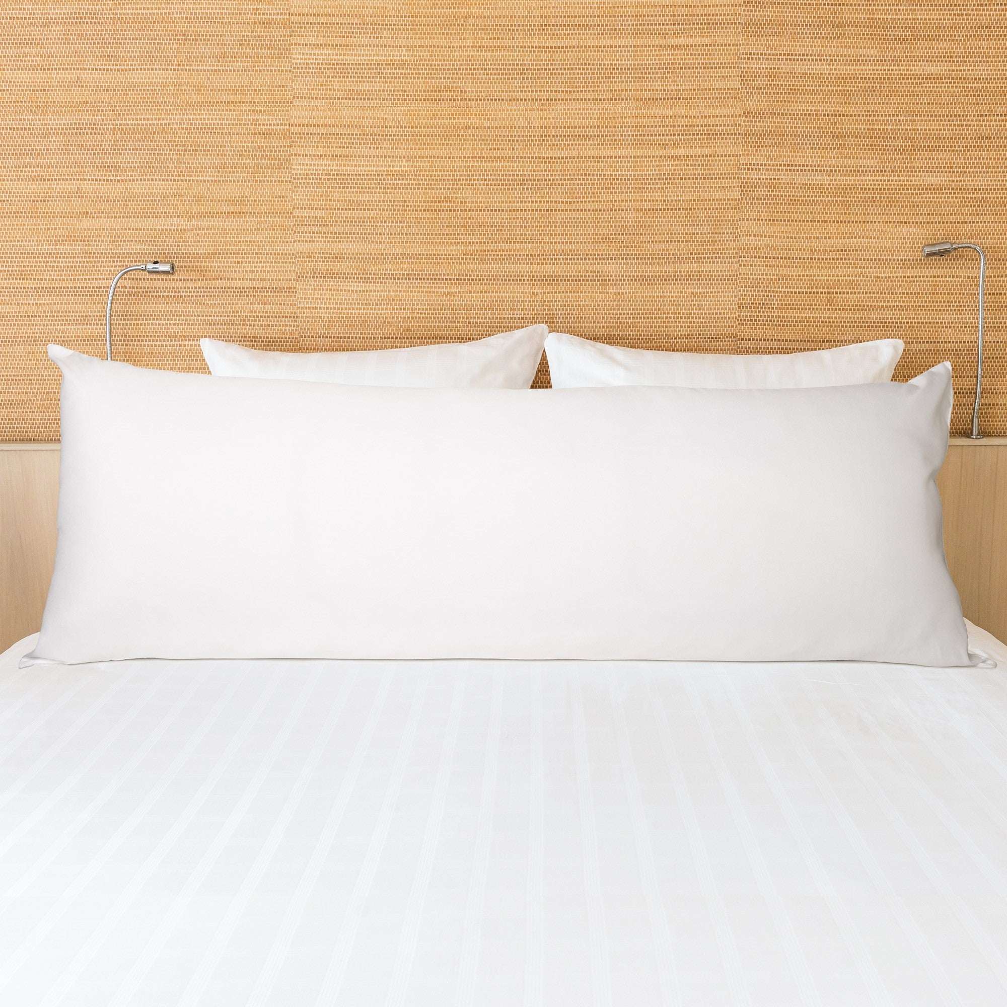 Mainstays Body Pillow - 20"x 54", White, Microfiber, Hypoallergenic