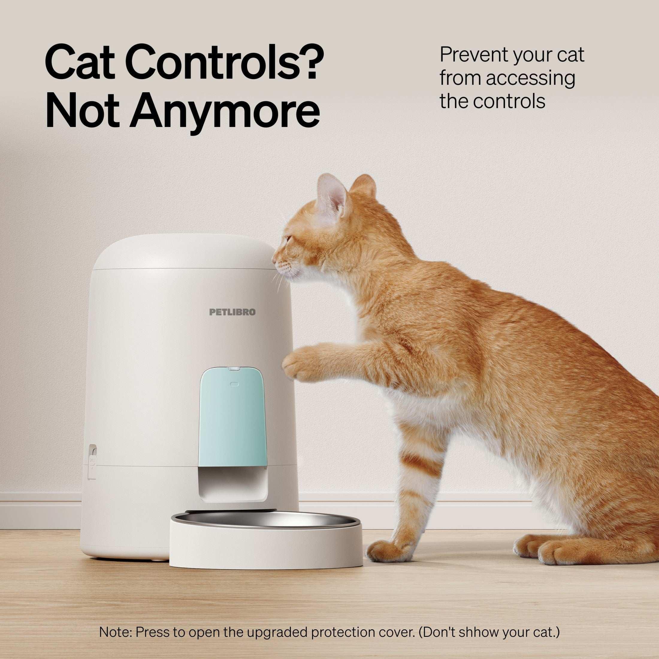 Petlibro 2L Air Automatic Cat Feeder, Battery-Operated Food Dispenser with 180-Day Battery Life, AIR Timed Feeder for Cats & Dogs, White - USA MEGA SHOP