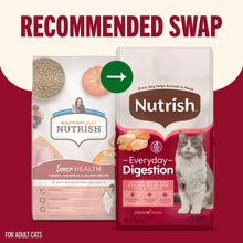 Adult cat food bag graphic for everyday digestion recipe