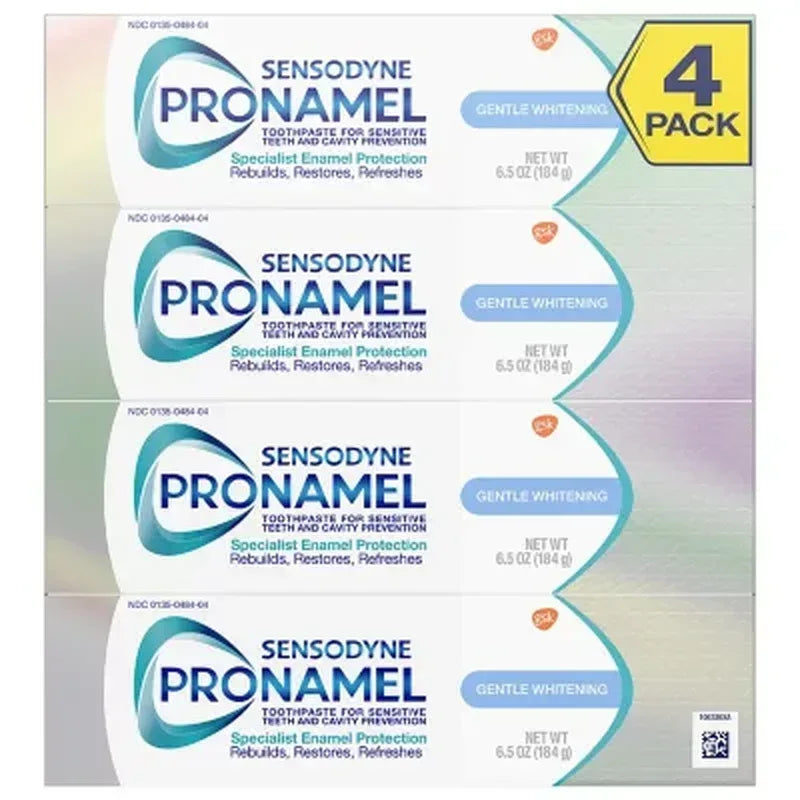 Sensodyne Pronamel Gentle Whitening Toothpaste for Sensitive Teeth, Alpine Breeze (6.5 Oz., 4Pk.)