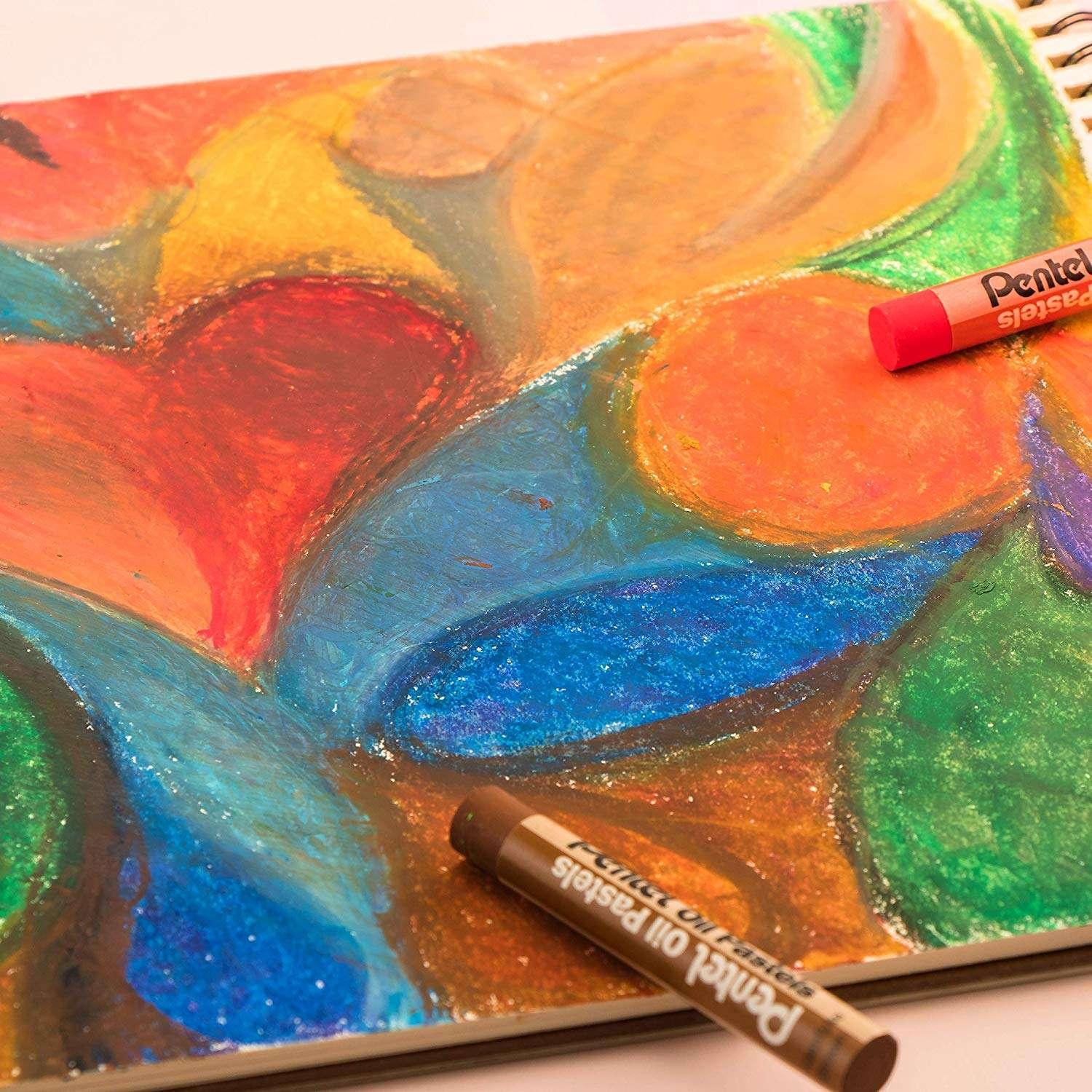 Pentel Oil Pastel 50-Color Set - USA MEGA SHOP