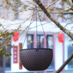 Visland Hanging Planters Self Watering Hanging Basket for Indoor Outdoor Plants Flower Plant Pot - USA MEGA SHOP
