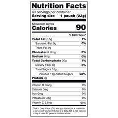 Great Value Fruit Smiles Snacks, Tangy Flavor, 40 Count