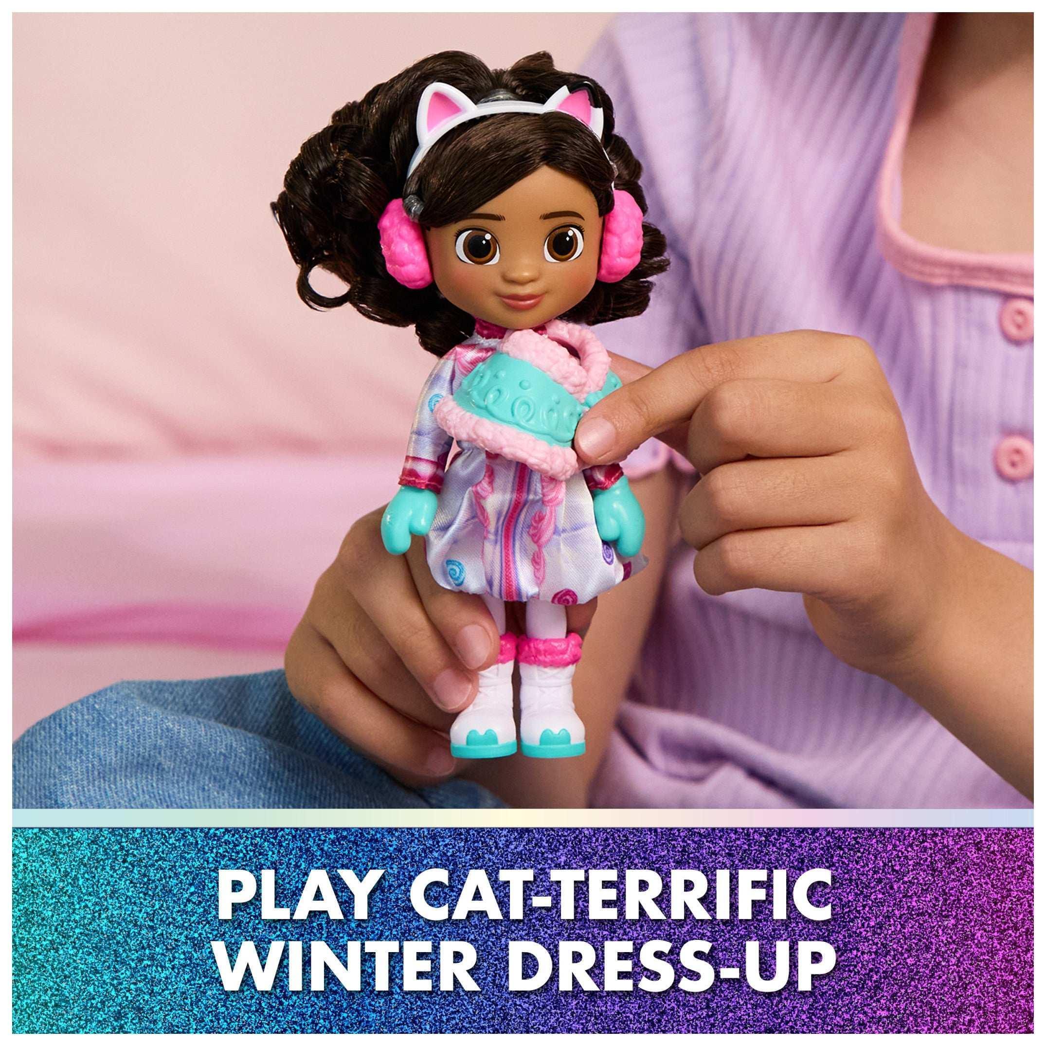 Gabby's Dollhouse: The Movie, Sweetest Treat Gabby Doll, Confection-Themed Snow Gear & Accessories,