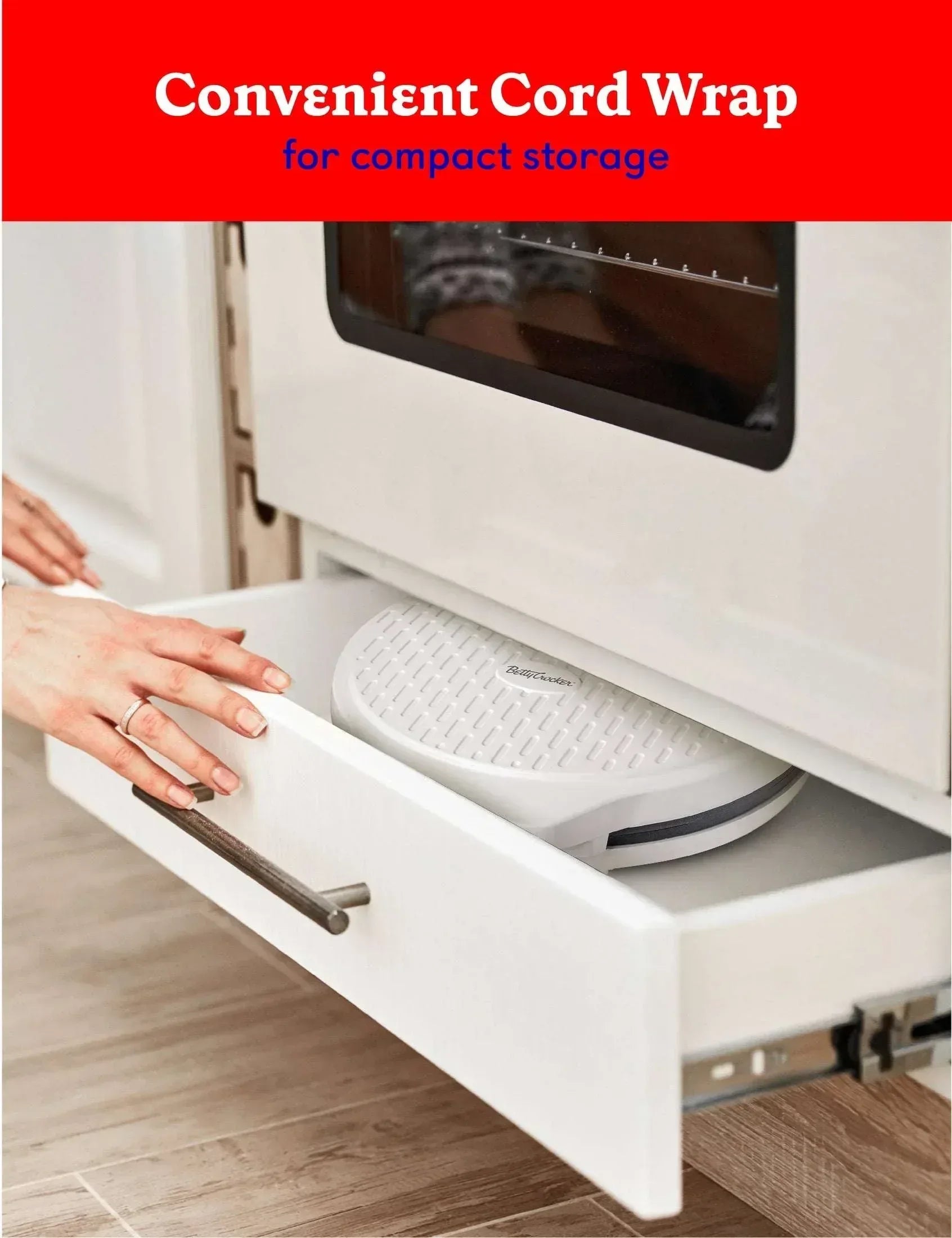 Betty Crocker 1440W Electric Indoor Pizza Oven - Nonstick Griddle