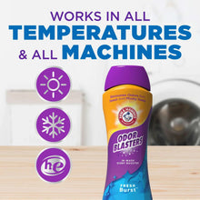 ARM & HAMMER Odor Blasters bottle with icons for all temperatures and all machines