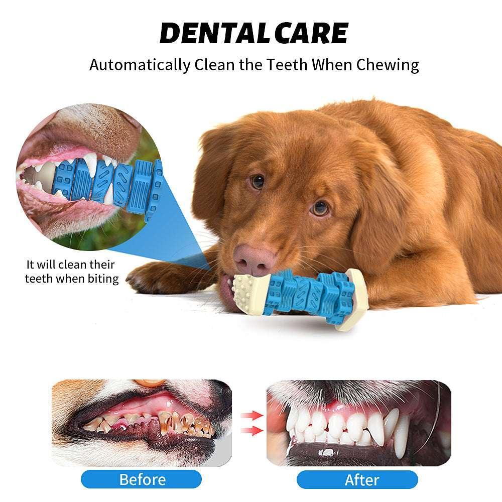 MASBRILL Interactive Dog Chew Toy‚ÄìBrightly Colored Dog Enrichment Toy for Aggressive Chewers-Blue - USA MEGA SHOP
