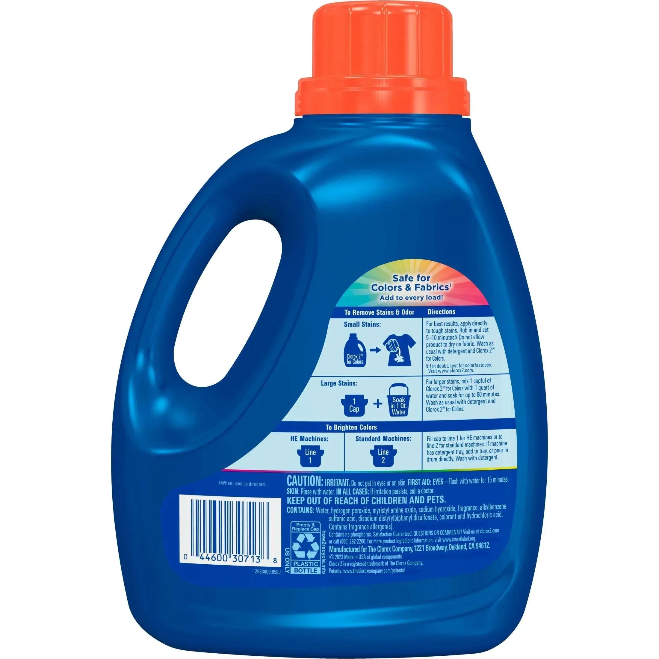 Clorox 2 for Colors Stain Remover and Laundry Additive, Bleach Free, Original, 88 Fluid Ounces