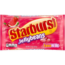 Starburst Jellybeans candy bag in pink, with Jellybeans and FaveReds logos