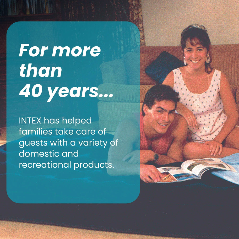 Intex 15" Twin Essential Rest Dura-Beam Airbed Mattress with Built-in Pump - USA MEGA SHOP