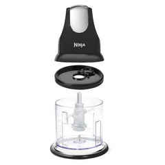 Ninja Express Chop 200 W Food Processor, Mince, Puree, One-Touch, Non-Slip Base, Dishwasher Safe, NJ100WM Black - USA MEGA SHOP