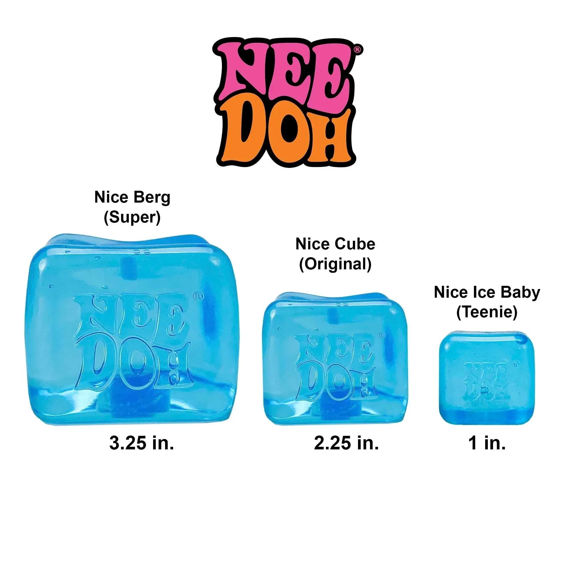 NeeDoh Nice Cube, Satisfying Square Shaped Sensory Toy, Colors May Vary, Children Ages 3+