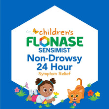 Children's Flonase Sensimist non-drowsy 24-hour symptom relief nasal spray bottle