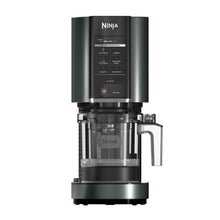 Ninja CREAMi ice cream and sorbet maker unit, front view with clear container