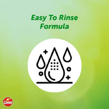 Easy To Rinse Formula icon with water and droplet symbols