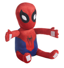 Spiderman plush toy included with matching blue-and-red huggable slumber bag