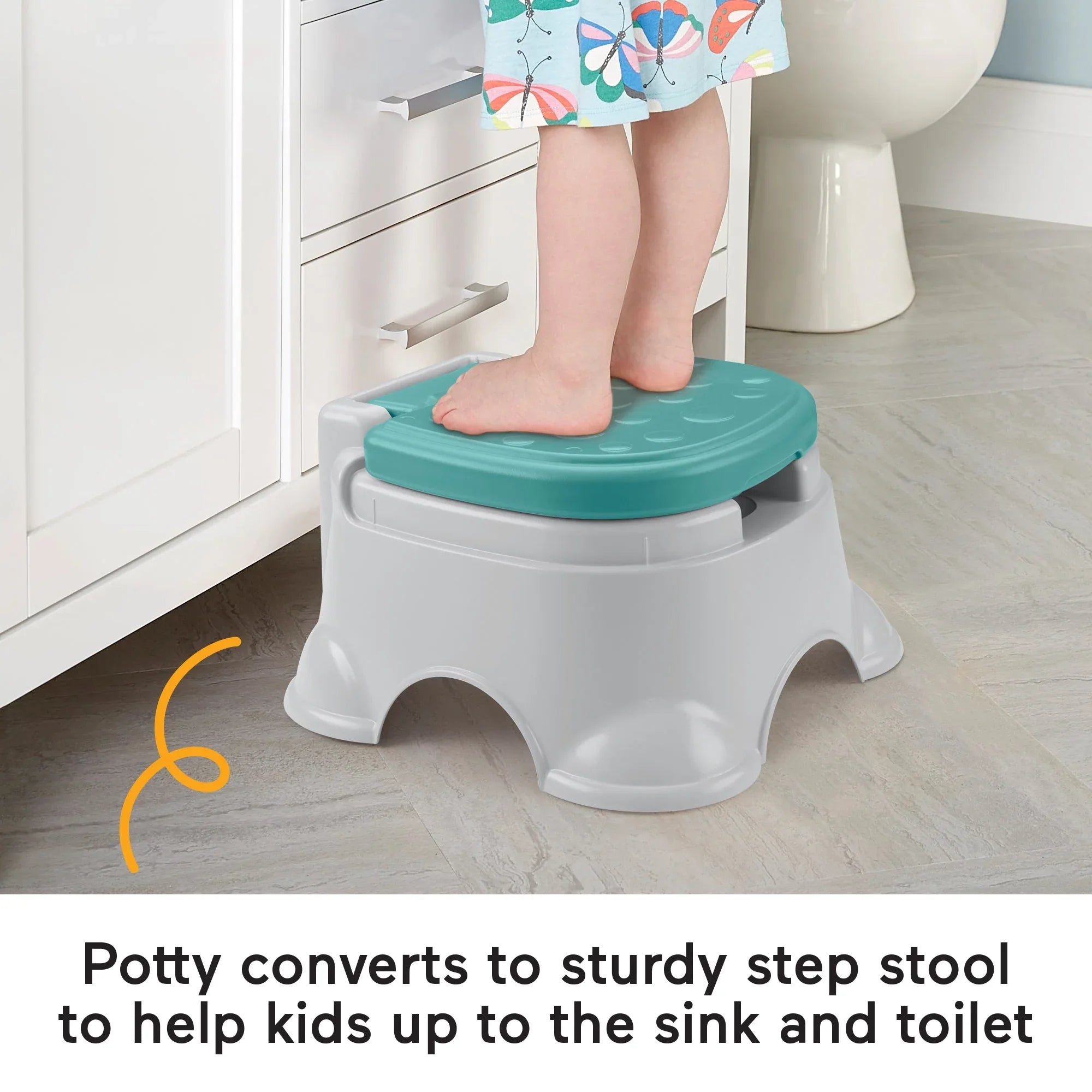 Fisher-Price 3-in-1 Toddler Potty Training Toilet, Ring, and Stepstool, Children Ages 18 Months + - USA MEGA SHOP