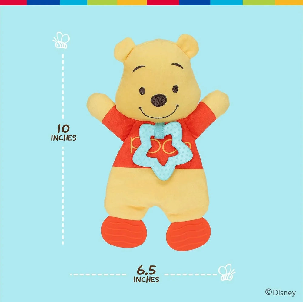 Disney Baby Winnie The Pooh Sensory Blanky with Crinkle and Teether Feet for Infant Baby Boys and Girls - USA MEGA SHOP