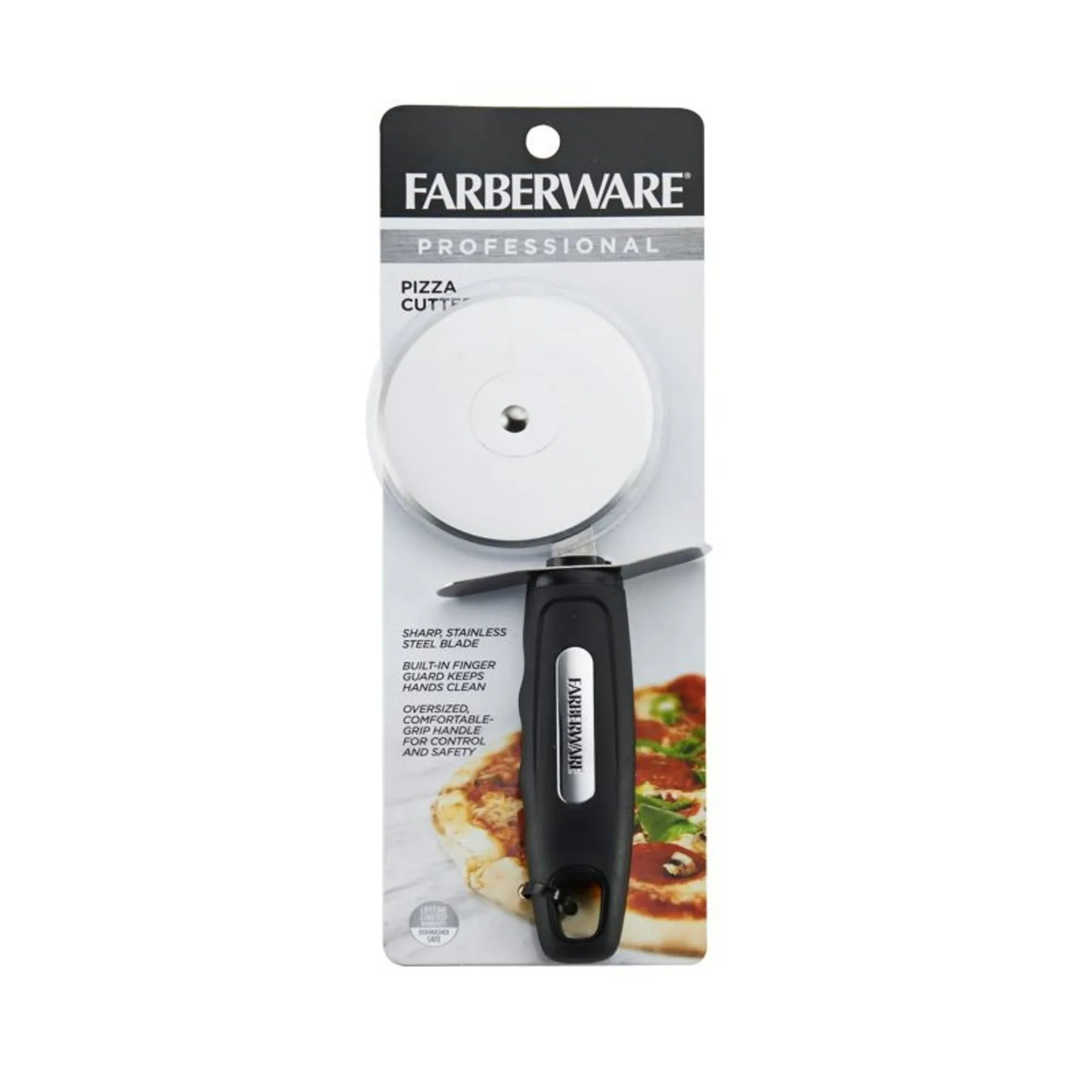 Farberware Professional Stainless Steel Pizza Cutter with Black Handle - USA MEGA SHOP