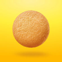 Vanilla wafer cookie, round golden-brown