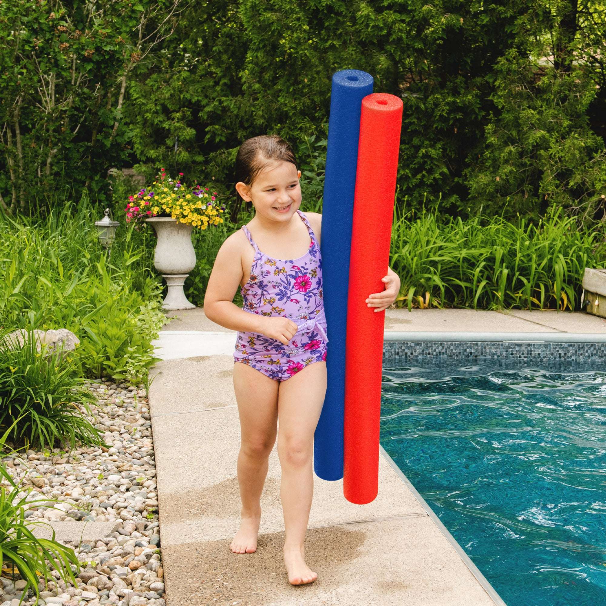 Big Joe Mega Swim Noodle Pool Noodle (Single Unit), Blue, 48 inches long