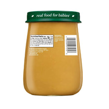 Beech-Nut organics baby food jar with green lid and nutrition label
