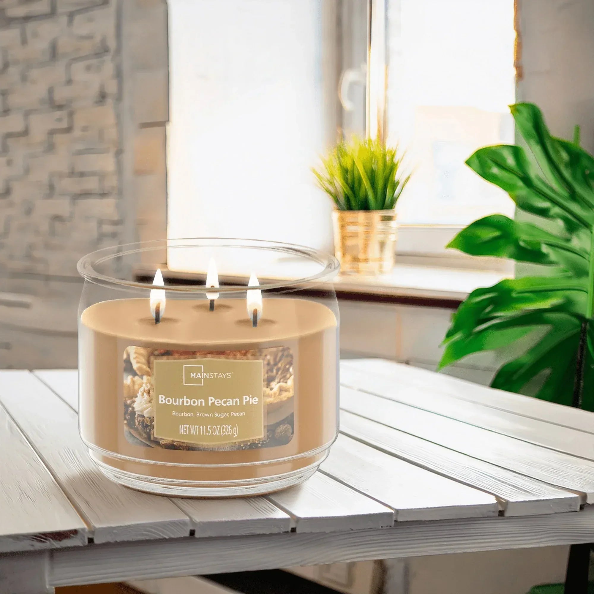 Mainstays 3-Wick Scented Glass Jar Candle, 11.5oz.