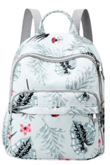 Green Leaves Backpack for women/mother, Watercolor Eucalyptus and Palm Leaf Design, for Travel, Hiking, Laptop Storage